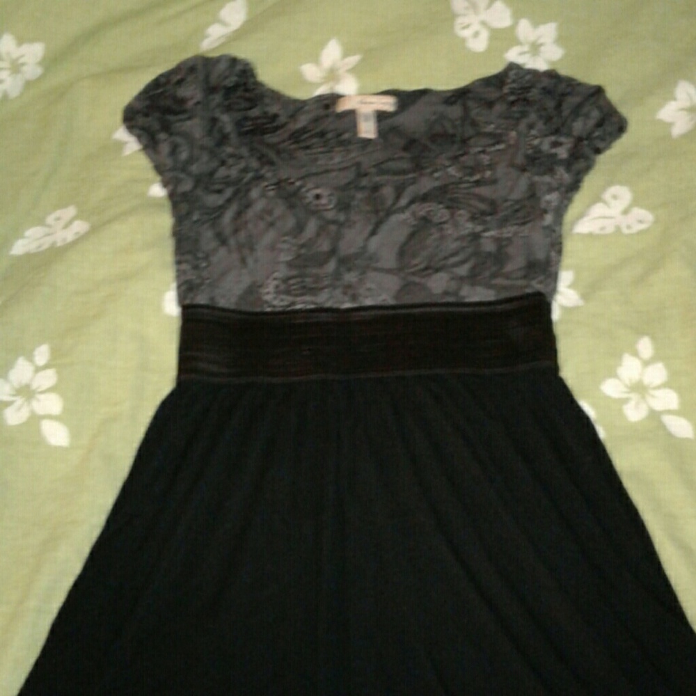 Cute little black swing skater dress